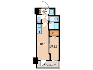 エスリード池下レスティアの物件間取画像